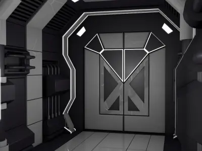 Sci Fi Corridor  3D model