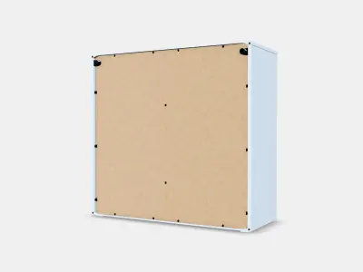 VIHALS Cabinet with sliding glass doors 3D model