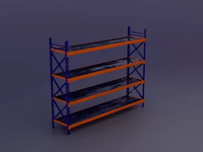 Industrial Warehouse Props - Storage Asset Pack Low-poly 3D model