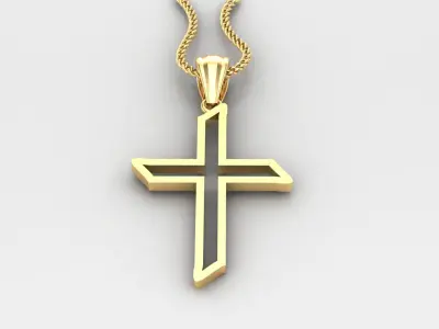 Cross Light Gold 4CP019 3DM STL 3D print model
