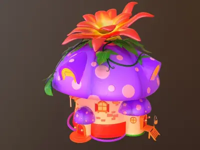 Asset - Cartoons - House - 3D model Low-poly 3D model