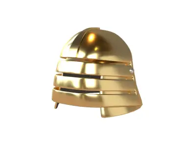 War Helmet V1 003 Low-poly 3D model