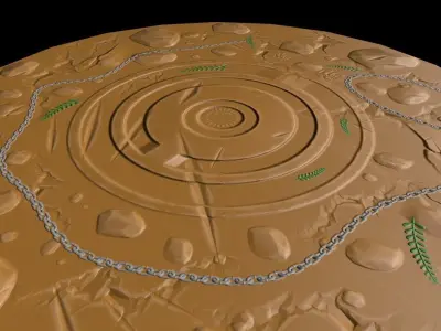 Asset Scene Floor Low-poly Low-poly 3D model