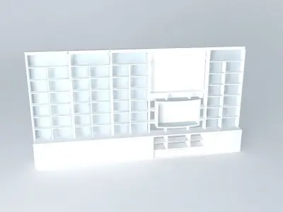 stennew3 wall with light Free 3D model