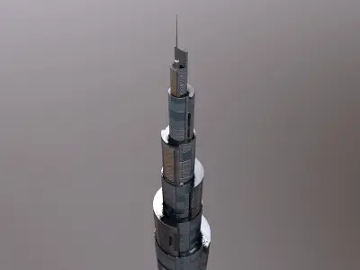 Cyberpunk City - Building 50 Low-poly 3D model