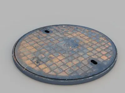 Sewer Grate 05 3D model