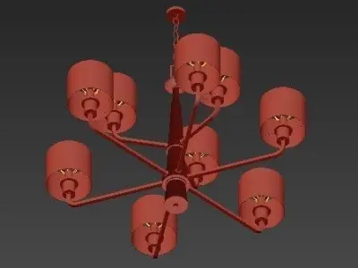 Palacio Collection 9 Chandelier 3D model