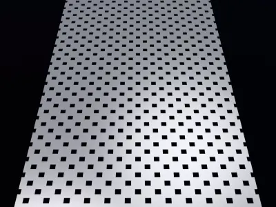 Perforated panel with 18 percent opening 25O129 3D model
