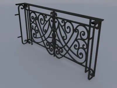 FancerailingWindowmetalA 3D model
