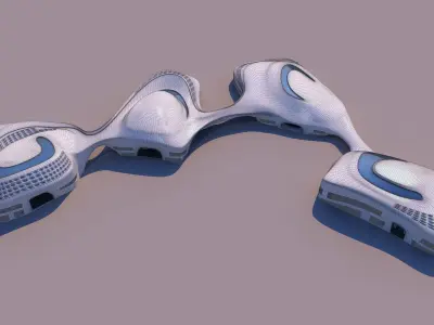 0104 - Organic Building 3D model