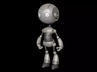 Little Robot Low-poly 3D model
