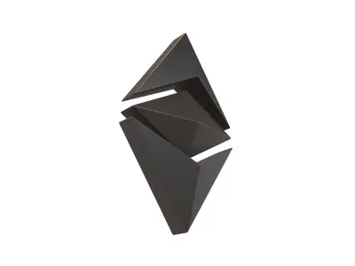 Ethereum Classic v2 003 Low-poly 3D model