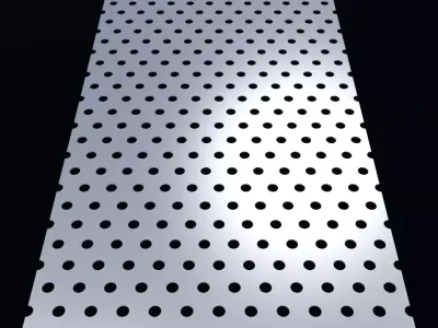 Perforated panel with 14 percent opening 25O95 3D model