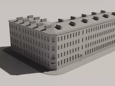 St-Petersburg Legacy vol 01 - Mid-Poly Classic Architecture Pack Low-poly 3D model