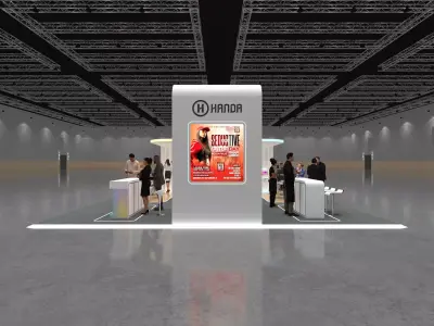 THE 9X9 MODERN EXHIBITION BOOTH 3D model