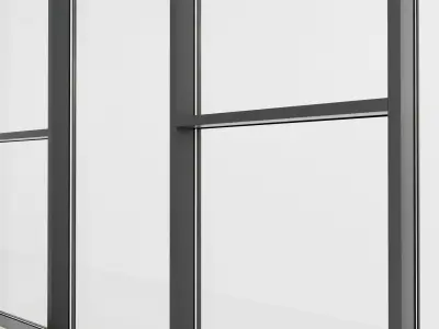 Panoramic glazing Stained glass 34 Low-poly 3D model