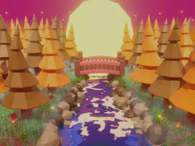 Fantasy Forest 3D model