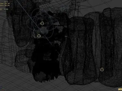 Heihe Area broken relief 01 color 3D model