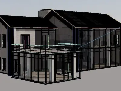Modern Scandinavian house 3D model purchase