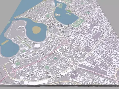 Cityscape Dubai Al Nanda UAE  3D model