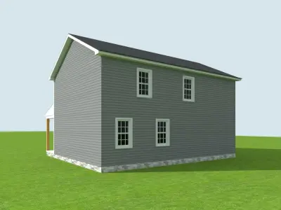 Cape Cod House 9 3D model