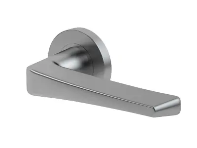 Zoo Hardware Satin Stainless Steel Door Handle 3D model
