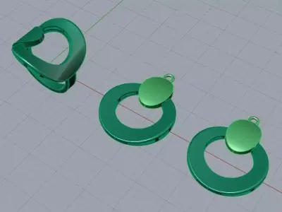 Light mini set without stones 3D print model