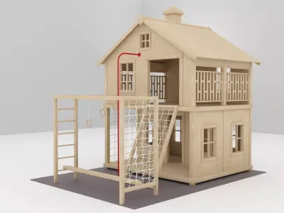 Outdoor Kids Playset 3D model
