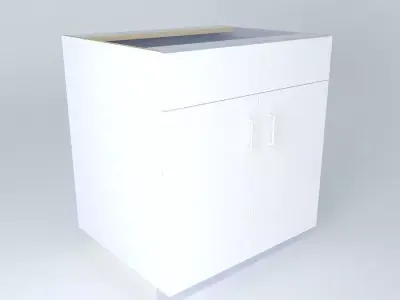 S2D2FD kitchen cabinet with drawers Free 3D model