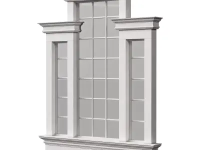 Architectural Classic Window 3D Model 11 3D model