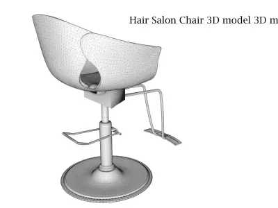 Hair Salon Chair 3D model 3D model 3D model
