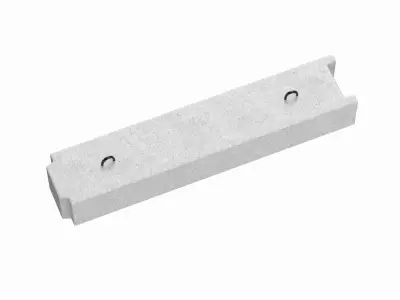 Concrete Block 3D model 4