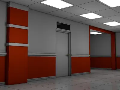 Apartment Hallway  3D model