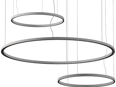 Linea Light Group Tour Slim Pendant Lamps 3D model