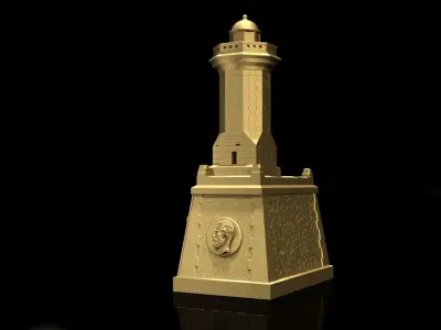 King Charles The First Lighthouse in Constanta 3D print model