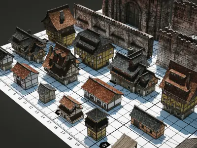 Medievel Fantasy Kit 3D model