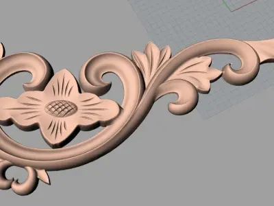Woodworking CNC Router 3D Relief STL models used for artcam E441 3D model