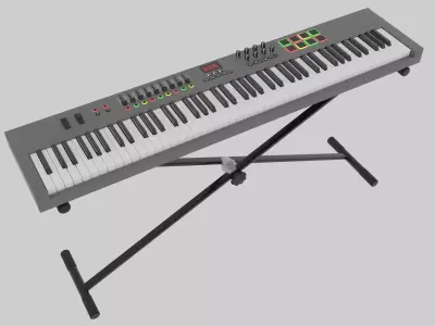 3D model MIDI Keyboard Controller - 88 Key Digital Piano 3D model