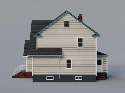 Low Poly House 28 Low-poly 3D model