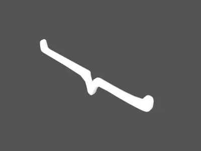 Speech Balloon v30 007 Low-poly 3D model