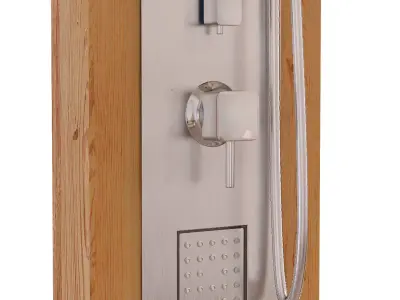 Shower cabin set 215 3D model