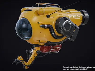 Sci Fi Submersible 3D model
