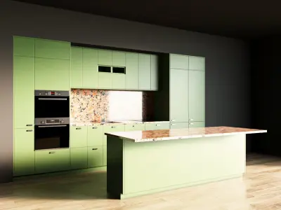 80-Kitchen8 matte 7 3D model