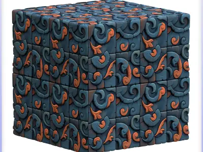 Stylized Floor Seamless Texture Texture 17