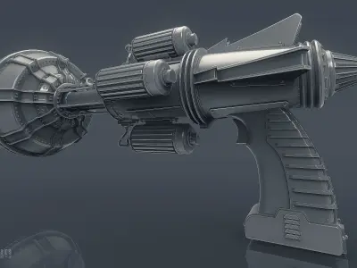 Scifi Ray Gun Blaster 3D Model 3D model