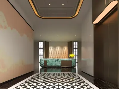 elevator room 02 3D model