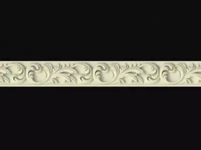 carved baguette  3D model purchase
