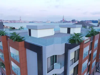 Exterior scene 3D model 3D model get