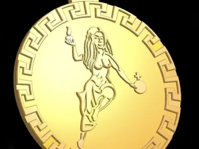 Venus esoteric jewellery pendant  3D print model