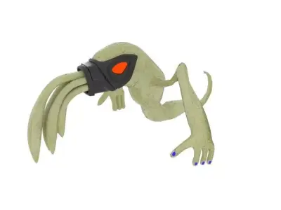 Character Oddworld Crawling Slig Low-poly 3D model